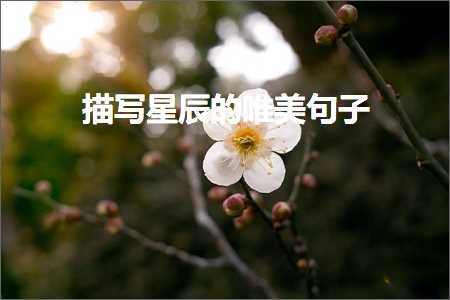 鎻忓啓鏄熻景鐨勫敮缇庡彞瀛愶紙鏂囨389鏉★級